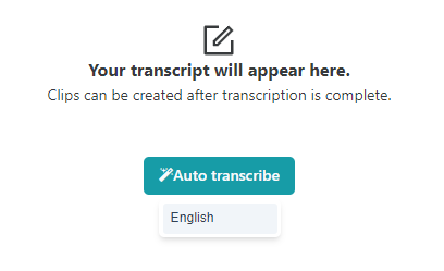 Transcription button