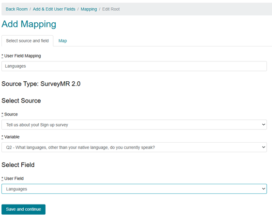 Add mapping