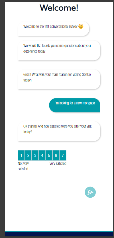 Conversational Survey example