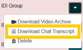 Download chat transcript