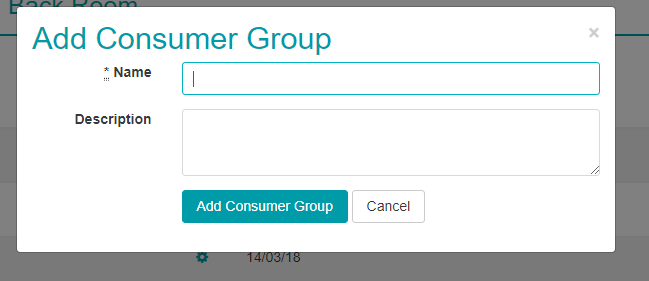 Add Consumer Group