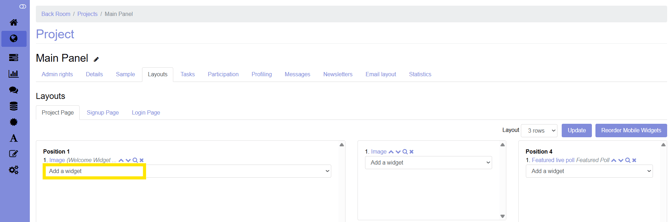 Layouts - add a widget-1