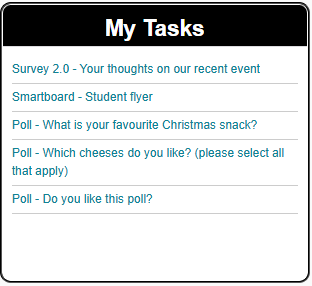 My Tasks example