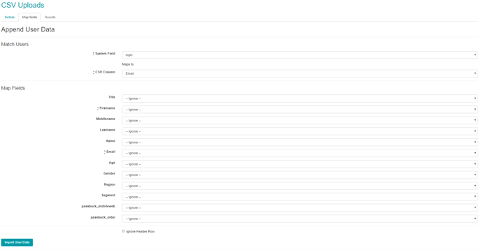 Appending Data to Fields