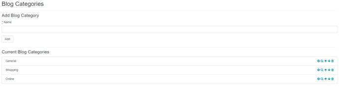 Blog Categories
