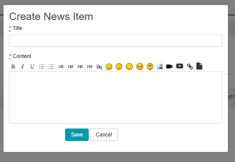 Create News Item