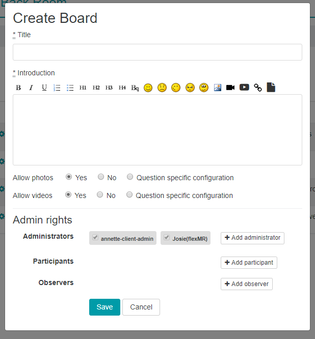 Create Question BoardMR