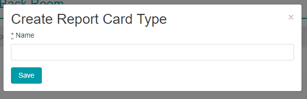 Create Report Card Type