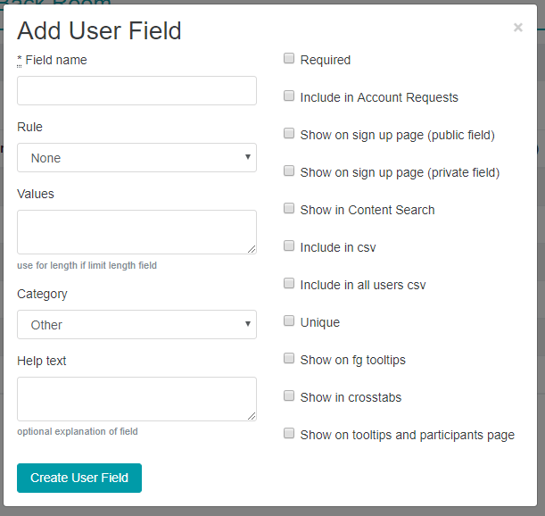 Add User Field