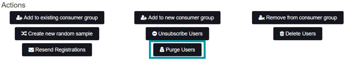 Purge Users Action